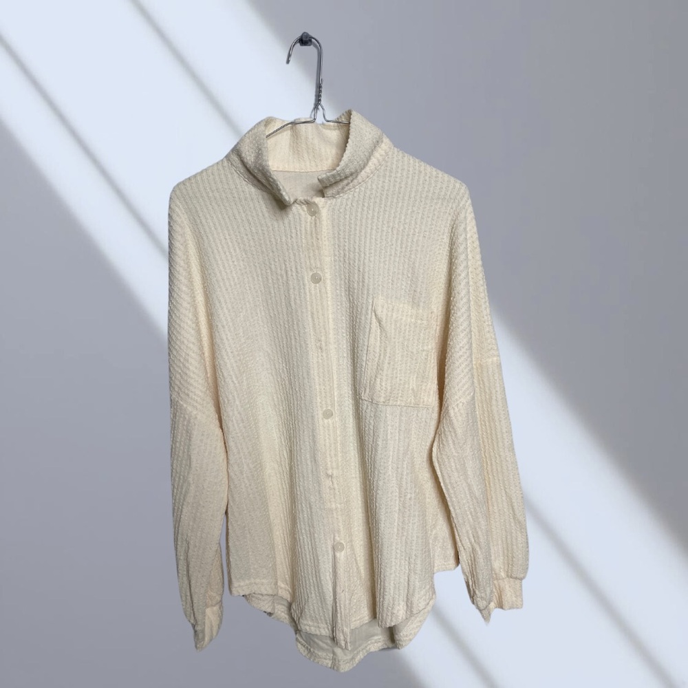 Elegant Cream Turtleneck Sweater